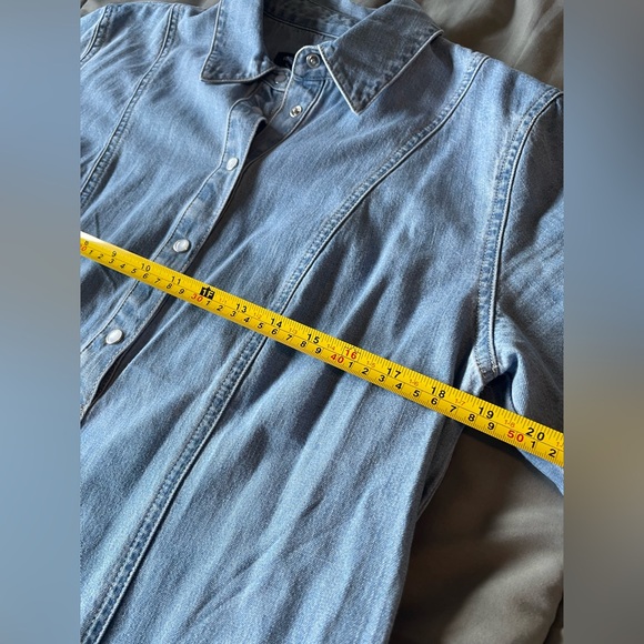 Veronica Beard Chaia Denim Mini Dress Long Sleeve - Picture 8 of 10